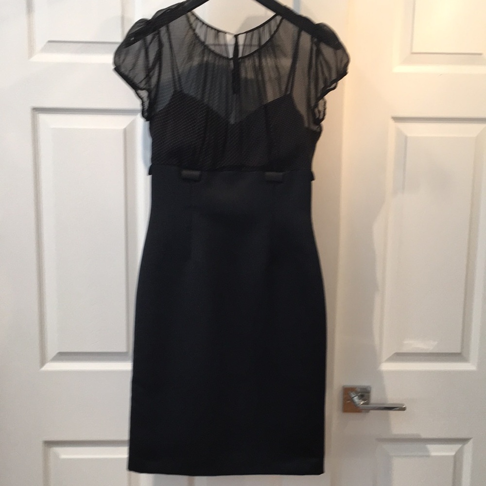 Tahari black cocktail dress